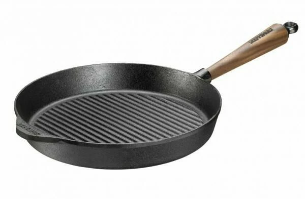 Skeppshult Grillpfanne Mit Walnussgriff, Rund