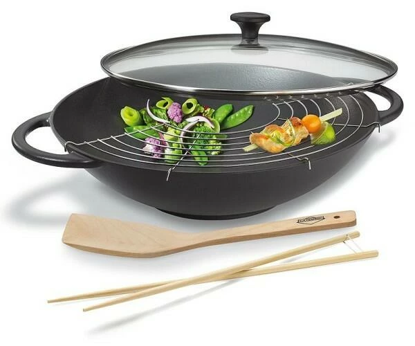 Küchenprofi Wok Set Provence In Schwarz 3 Küchenprofi Wok Set Provence In Schwarz – Bild 2