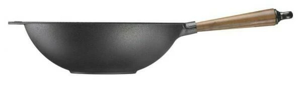 Skeppshult Wokpfanne Aus Gusseisen Mit Walnussgriff 32 Cm – Bild 2