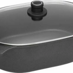 Woll Jumbobräter Nowo Titanium Mit Sicherheitsglasdeckel, Induktionsgeeignet