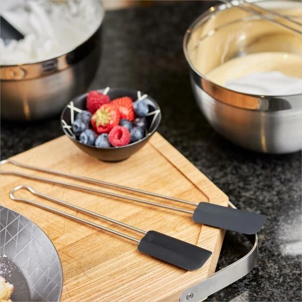 Rösle Teigschaber Silikon Lang In Schwarz, 26 Cm – Bild 2