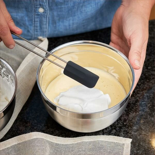 Rösle Teigschaber Silikon Lang In Schwarz, 26 Cm – Bild 3