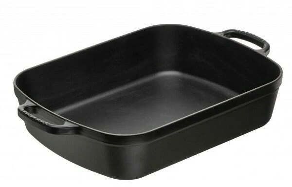 Le Creuset Bratreine In Schwarz 37 Cm / 6,6, L / 8,8 Cm