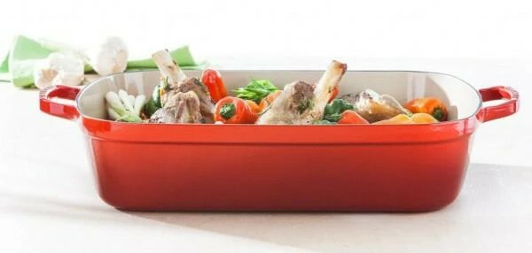 Le Creuset Bratreine In Ofenrot 33 Cm / 4,9 L / 8,1 Cm – Bild 2