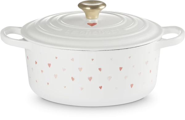 Le Creuset Bräter Signature Rund Hearts, 22 Cm