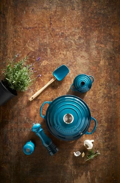 Le Creuset Mini Cocotte In Deep Teal – Bild 3