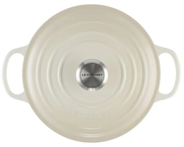 Le Creuset Bräter Signature Rund In Meringue 31 Cm / 7,0 L / Oval – Bild 3
