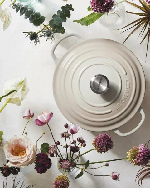 Le Creuset Familientopf La Marmite Aus Gusseisen In Meringue 26 Cm / 4,1 Liter – Bild 2