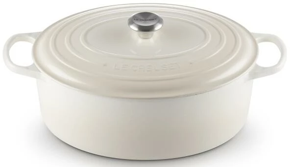 Le Creuset Bräter Signature Oval In Meringue 33 Cm / 7,5 L