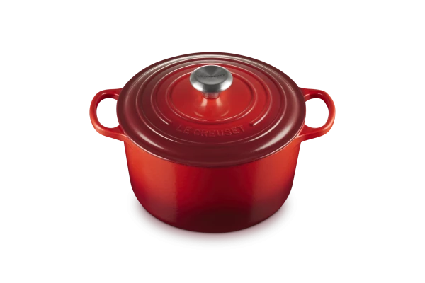 Le Creuset Hoher Bräter Signature Rund, 24 Cm In Kirschrot 24 Cm / 5 L – Bild 2