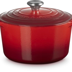 Le Creuset Hoher Bräter Signature Rund, 24 Cm In Kirschrot 24 Cm / 5 L