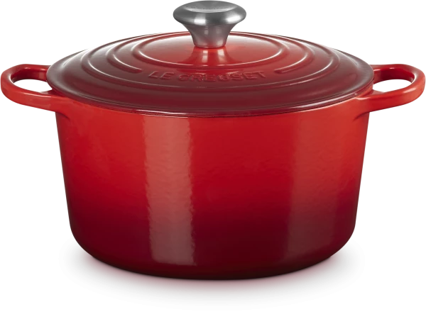 Le Creuset Hoher Bräter Signature Rund, 24 Cm In Kirschrot 24 Cm / 5 L