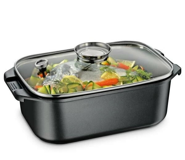 Küchenprofi Aromabräter & Dampfgarer In Schwarz – Bild 2