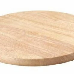 Continenta Schneidebrett Rund Aus Gummibaumholz 25 X 1,5 Cm