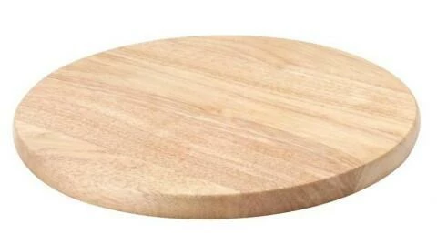 Continenta Schneidebrett Rund Aus Gummibaumholz 25 X 1,5 Cm