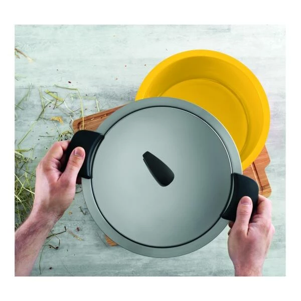 Kuhn Rikon Hotpan Servierkochtopf In Gelb 22 Cm / 3 L – Bild 2