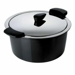 Kuhn Rikon Hotpan Servierkochtopf In Schwarz 14 Cm / 1 L