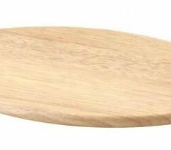 Continenta Schneidebrett Oval Klein Aus Gummibaumholz