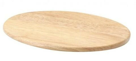 Continenta Schneidebrett Oval Klein Aus Gummibaumholz