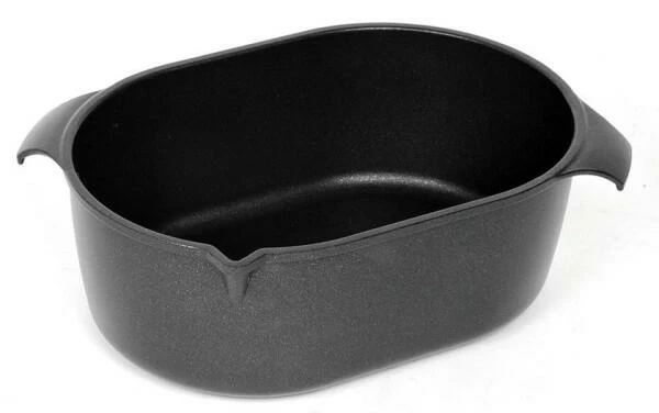 AMT Gastroguss AMT Bräter 32 X 22 Cm Aus Aluguss Für Induktion Bräterunterbau Mit Bräterdeckel – Bild 2