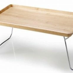 Continenta Betttablett Aus Gummibaumholz In Natur