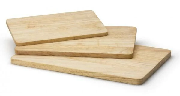 Continenta Schneidebrett Rechteckig Aus Gummibaumholz 24 X 15 X 1 Cm – Bild 2