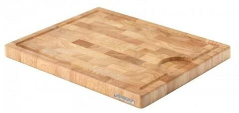 Continenta Tranchierbrett Aus Gummibaum Stirnholz 37 X 29 X 2,7 Cm