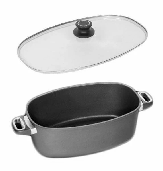 AMT Gastroguss AMT Jumbobräter 40 X 24 Cm Hoch Aus Aluguss Für Induktion Bräterunterbau