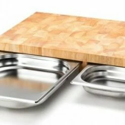 Continenta Schneidebrett Aus Gummibaum Stirnholz Mit 3 Schubladen