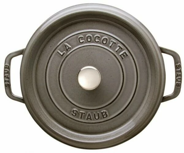 Staub Cocotte Rund Aus Gusseisen In Graphitgrau 22, 20 Cm/ 10 Cm/ 2,6 Liter – Bild 5