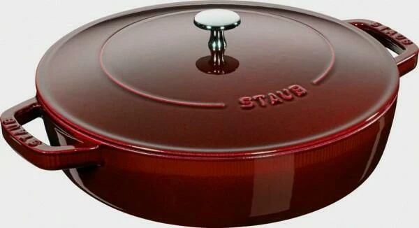 Staub Bräter Mit Chistera Drop-Structure In Grenadine 28 Cm/3,7 L