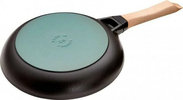 Staub Bratpfanne Aus Gusseisen Mit Holzgriff 14,9 Cm / 20 Cm – Bild 2
