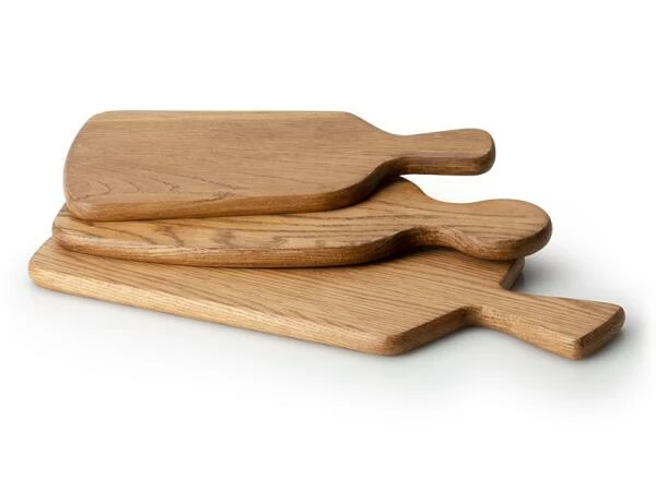 Continenta Schneidebrett Aus Eichenholz Mit Griff 34,5 X 16,5 X 1,5 Cm