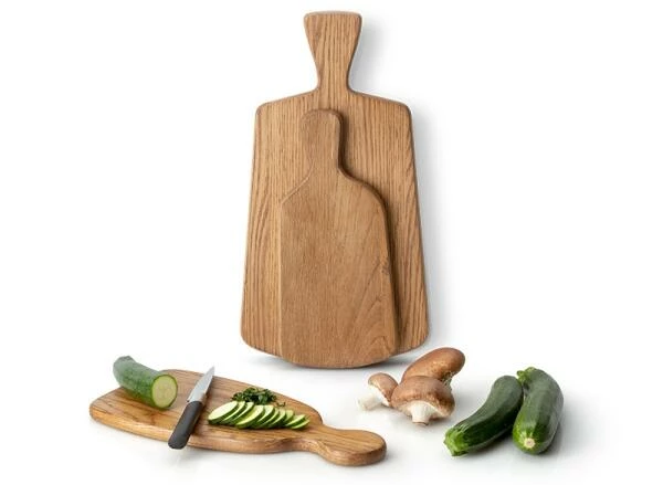 Continenta Schneidebrett Aus Eichenholz Mit Griff 30,5 X 14 X 1,5 Cm – Bild 4