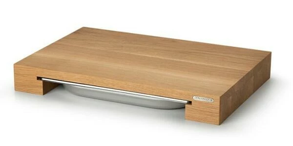 Continenta Schneidebrett Aus Eiche Mit Schublade 48 X 32,5 X 6 Cm