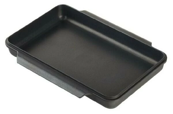 AMT Gastroguss AMT Multibräter Aus Aluguss Multibräterunterbau: 38 X 24 Cm / Boden: 33 X 19 Cm / Höhe: 10,5 Cm / Länge U. Breite Mit Griffen: 41,5 X 47,0 Cm / Gewicht: 3,7 Kg – Bild 3