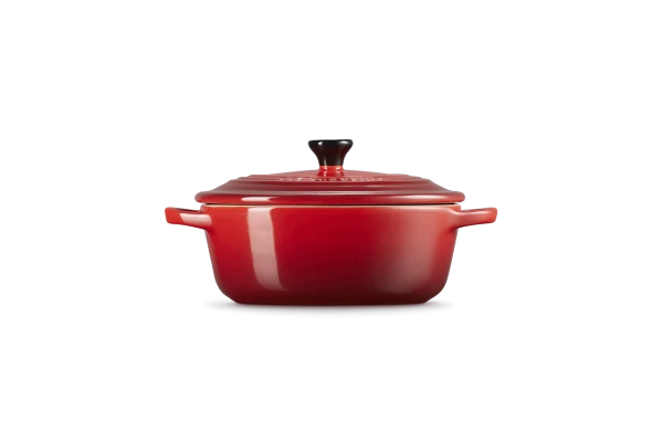 Le Creuset Mini Cocotte Oval In Kirschrot – Bild 2