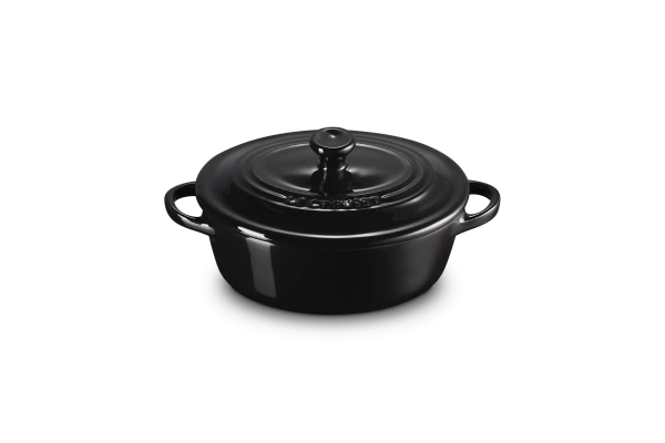 Le Creuset Mini Cocotte Oval In Schwarz – Bild 3