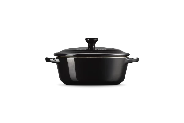 Le Creuset Mini Cocotte Oval In Schwarz – Bild 4