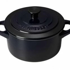 Le Creuset Mini Cocotte In Schwarz Glänzend