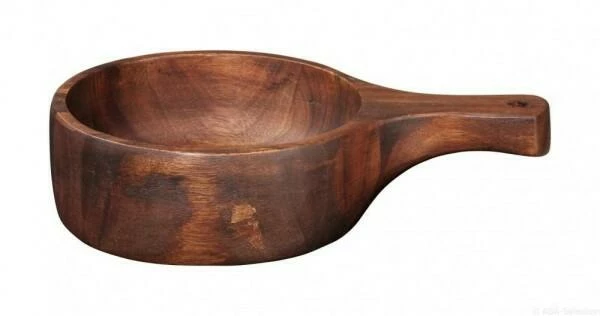 ASA Holzschale Mit Griff Wood Dark Aus Akazie 22,5 Cm / 14,5 Cm / 5,6 Cm