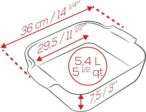 Appolia Auflaufform Quadratisch In Rot 21 Cm / 1,1 Liter – Bild 11