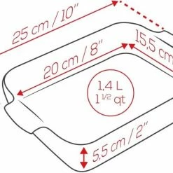 Appolia Auflaufform Rechteckig In Ecru 32 Cm / 2,7 Liter 19 Appolia Auflaufform Rechteckig In Ecru 32 Cm / 2,7 Liter -Staub Cocotte SHOP APPOLIA DIMENSIONS Rectangle 25 4 2
