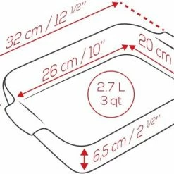 Appolia Auflaufform Rechteckig In Ecru 32 Cm / 2,7 Liter 20 Appolia Auflaufform Rechteckig In Ecru 32 Cm / 2,7 Liter -Staub Cocotte SHOP APPOLIA DIMENSIONS Rectangle 32 4 2