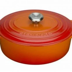 Le Creuset Bräter Signature Oval In Ofenrot 33 Cm / 7,5 L