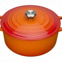 Le Creuset Bräter Signature Rund In Ofenrot 18 Cm / 1,8 L