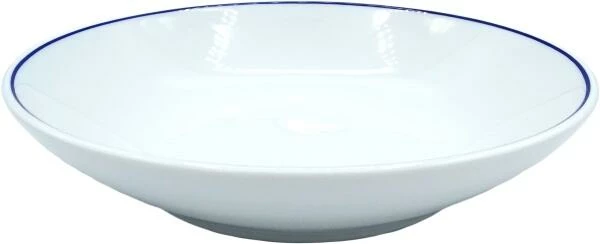 Pillivuyt Teller Tief Calotte Blaues Band