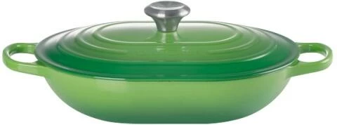 Le Creuset Oblong Signature In Bamboo Green