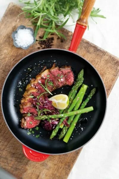 Le Creuset Bratpfanne Aus Gusseisen In Ofenrot 26 Cm – Bild 5