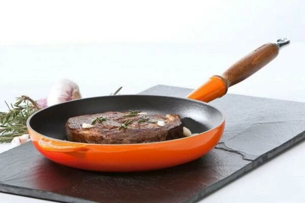 Le Creuset Bratpfanne Aus Gusseisen In Ofenrot 26 Cm – Bild 3